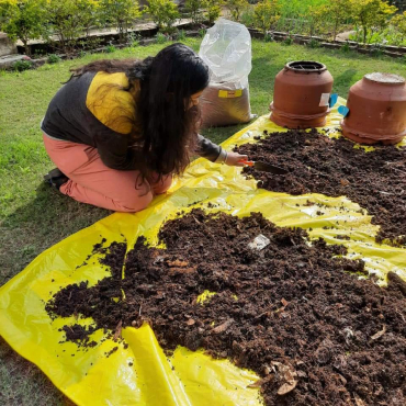 Prithvi Khamba Row Compost Bin